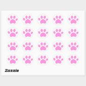 Kat Paw afdrukken Ronde Sticker (Vel)