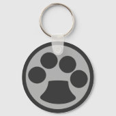 Kat Paw-afdrukken Sleutelhanger (Voorkant)