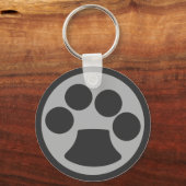 Kat Paw-afdrukken Sleutelhanger (Voorkant)