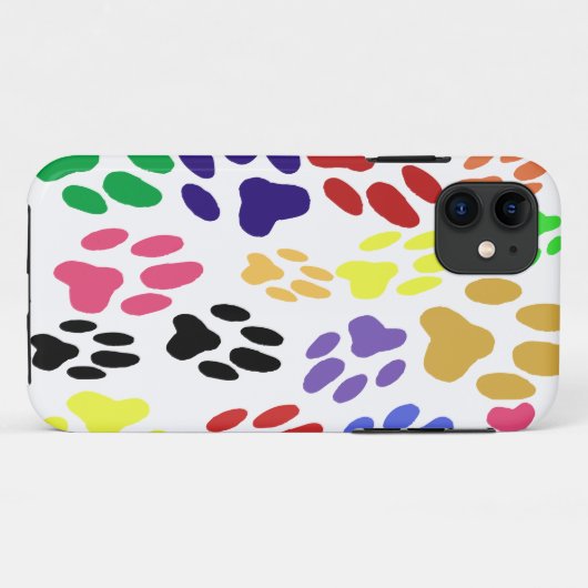 Kat Paw Drukt iPhone Case (Achterkant (horizontaal))