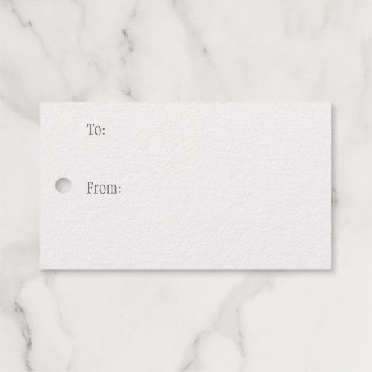 Kat Paw Drukt Pet Friendly Custom Silver Cadeaulabels (Achterkant (horizontaal))