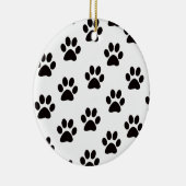 Kat Paw Drukt rond Ornament af (Rechts)