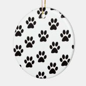 Kat Paw Drukt rond Ornament af (Links)
