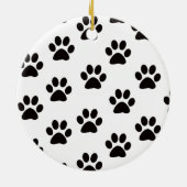 Kat Paw Drukt rond Ornament af (Achterkant)