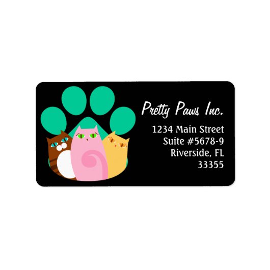 Kat Paw Label (Voorkant)