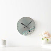 Kat Paw Light Blue Ronde Klok (Huis)
