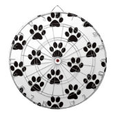 Kat Paw Prints Dart Board Dartbord (Voorkant)