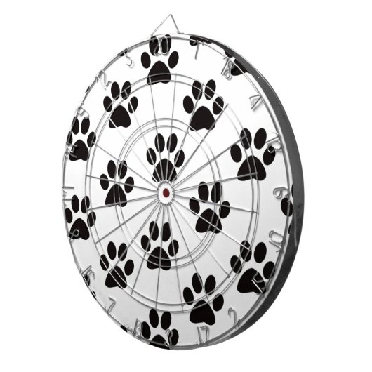 Kat Paw Prints Dart Board Dartbord (Voorkant Rechts)