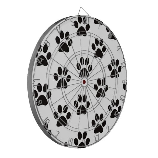 Kat Paw Prints Dart Board Dartbord (Voorkant Links)