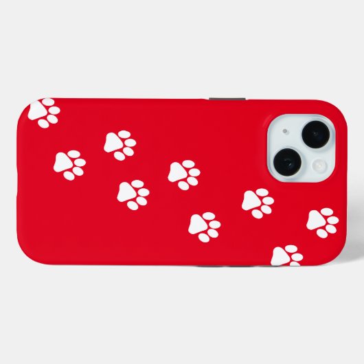 Kat Paw Trace Patroon  Case-Mate iPhone Case (Achterkant (horizontaal))