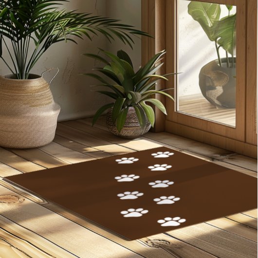 Kat Paw Trace Patroon  Deurmat