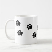 Kat Paw Trace Patroon  Koffiemok (Links)