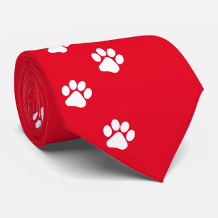 Kat Paw Trace Patroon  Stropdas