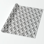 Kat Paws Cadeaupapier (Uitgerold)