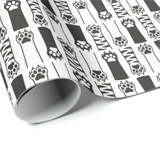 Kat Paws Cadeaupapier (Rol Hoek)