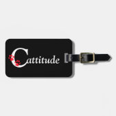 Kat Paws Cattitude Bagagelabel (Voorkant horizontaal)