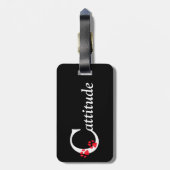Kat Paws Cattitude Bagagelabel (Achterkant verticaal)