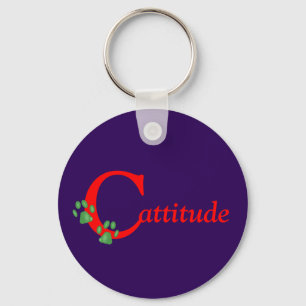 Kat Paws Cattitude Sleutelhanger