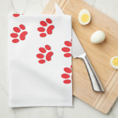 Kat Paws Feet Theedoek (Quarter Fold)