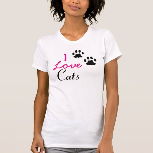 Kat Paws Kleding Fijne Jersey T-shirt (Voorkant)