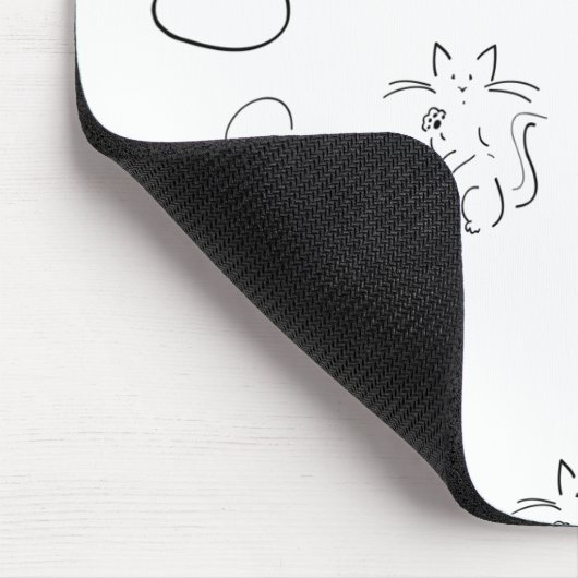 Kat paws mousepad muismat (Hoek)