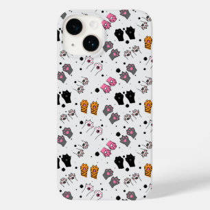 Kat Paws Patroon Case-Mate iPhone 14 Hoesje