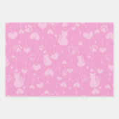 Kat Paws Patroon Inpakpapier Vel (Voorkant 3)