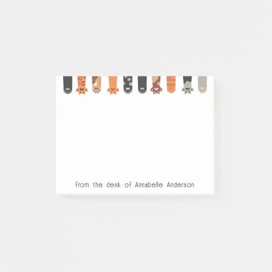 Kat Paws Personaliseert notities Post-it® Notes (Voorkant)