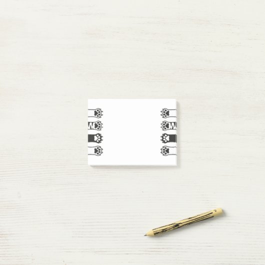 Kat Paws Post-it® Notes (Op bureau)