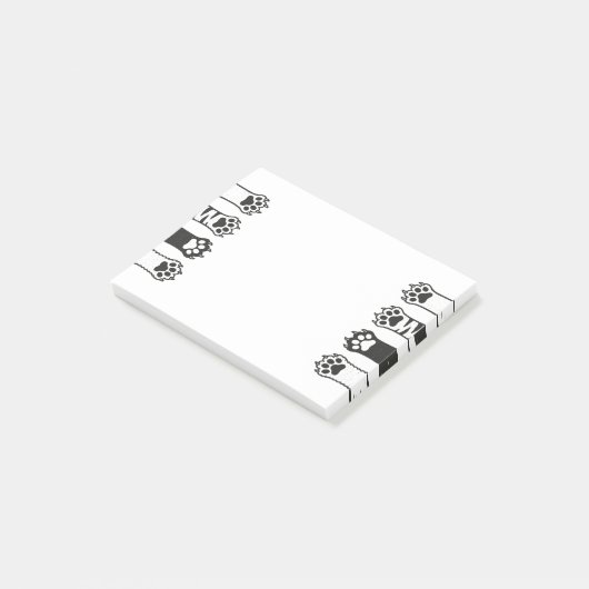 Kat Paws Post-it® Notes (Schuin)