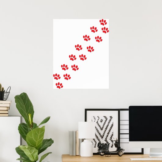 Kat Paws Poster (Thuiskantoor)