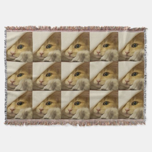 Kat Peek-A-Boo Deken (Voorkant)
