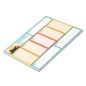 Kat Peek-A-Boo Retro Sunset Weekly Planner Notitieblok (Schuin)