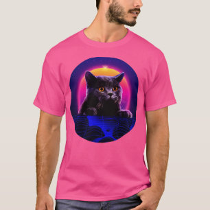 Kat-peek-kat-retrogolf schattig t-shirt