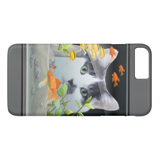 Kat peerin visschacht Case-Mate iPhone case (Achterkant (Horizontaal))