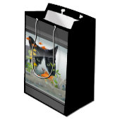 Kat peerin visschacht medium cadeauzakje (Achterkant Gekanteld)