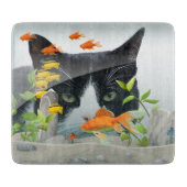 Kat peerin visschacht snijplank (Voorkant)