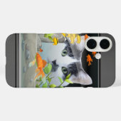 Kat peerin vistank - aangepaste kat foto Case-Mate iPhone case (Achterkant (horizontaal))