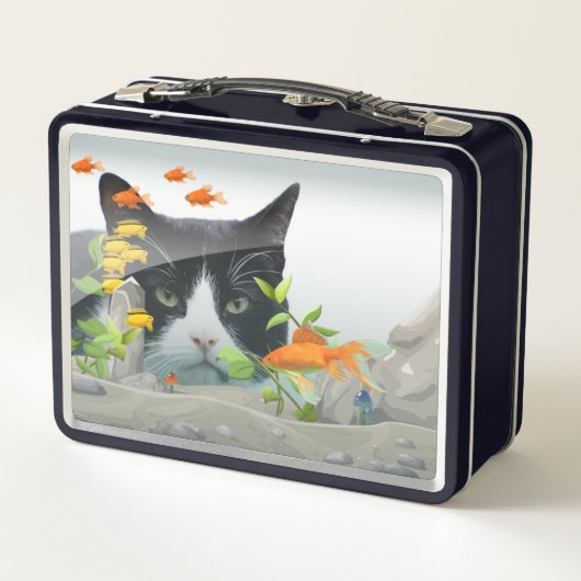 Kat Peering in Vistank Custom 2 x Foto (Achterkant)