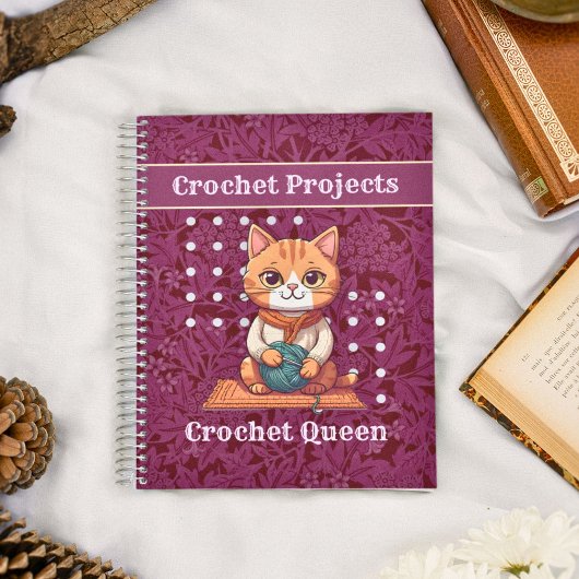 Kat Pensioengeschenken voor Crocheter Moeder Oma Notitieboek