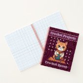 Kat Pensioengeschenken voor Crocheter Moeder Oma Notitieboek (Binnen)