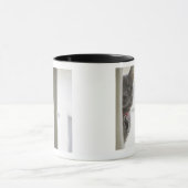 Kat per venster mok (Midden)