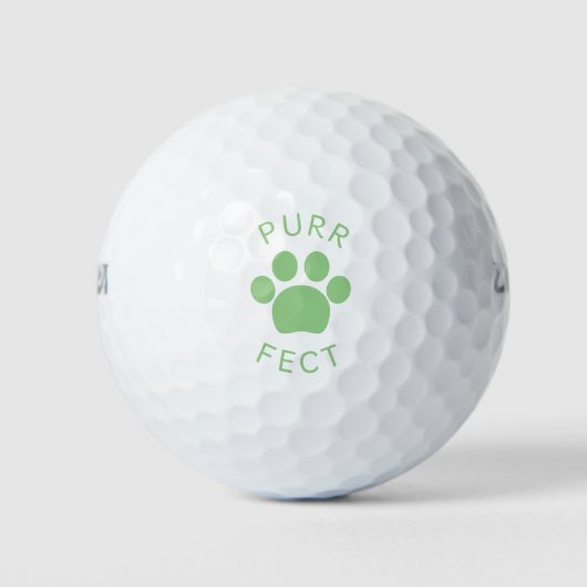 Kat Perfect Groen Spint de Druk van de Weg Golfballen (Voorkant)