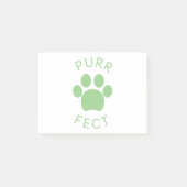 Kat Perfect Groen Spint de Druk van de Weg Post-it® Notes (Voorkant)