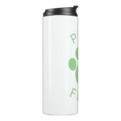 Kat Perfect Groen Spint de Druk van de Weg Thermosbeker (Gedraaid links)