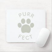 Kat Perfect Light Grey Spint Paw Print Muismat (Met muis)