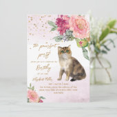 Kat Perfect Pawty 2e Verjaardag Kaart (Staand voorkant)