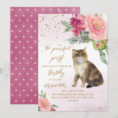 Kat Perfect Pawty 2e Verjaardag Kaart (Voorkant / Achterkant)