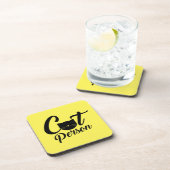 Kat Person Bier Onderzetter (Rechterzijde)