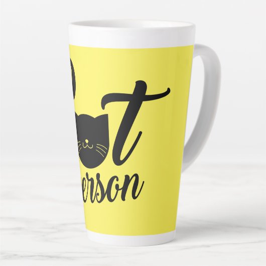 Kat Person Latte Mok (Rechterhoek)